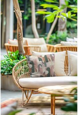 Canvas digital print abstract art pastel pink greens