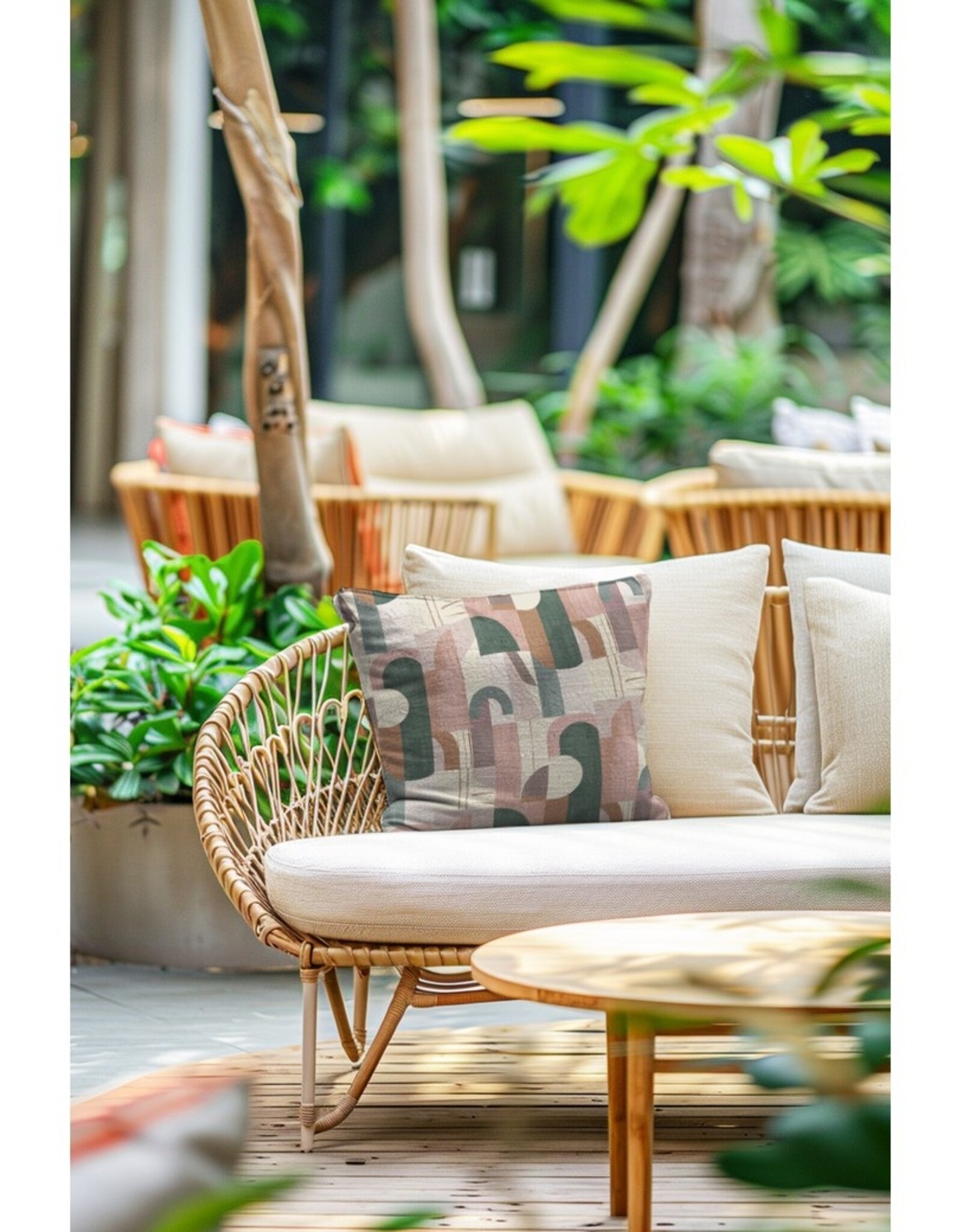 Canvas digital print abstract art pastel pink greens