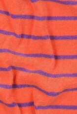 Spons gestreept oranje/paars