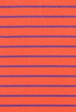 Spons gestreept oranje/paars