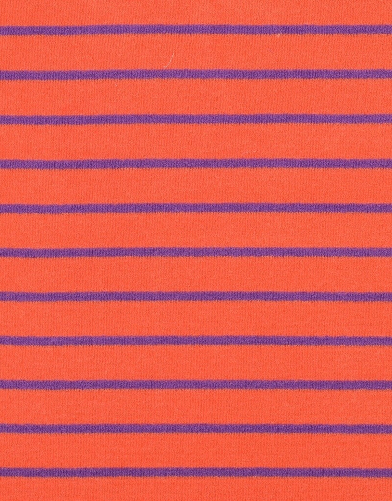 Spons gestreept oranje/paars