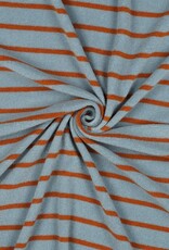 Spons gestreept denimblue/roest