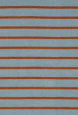 Spons gestreept denimblue/roest