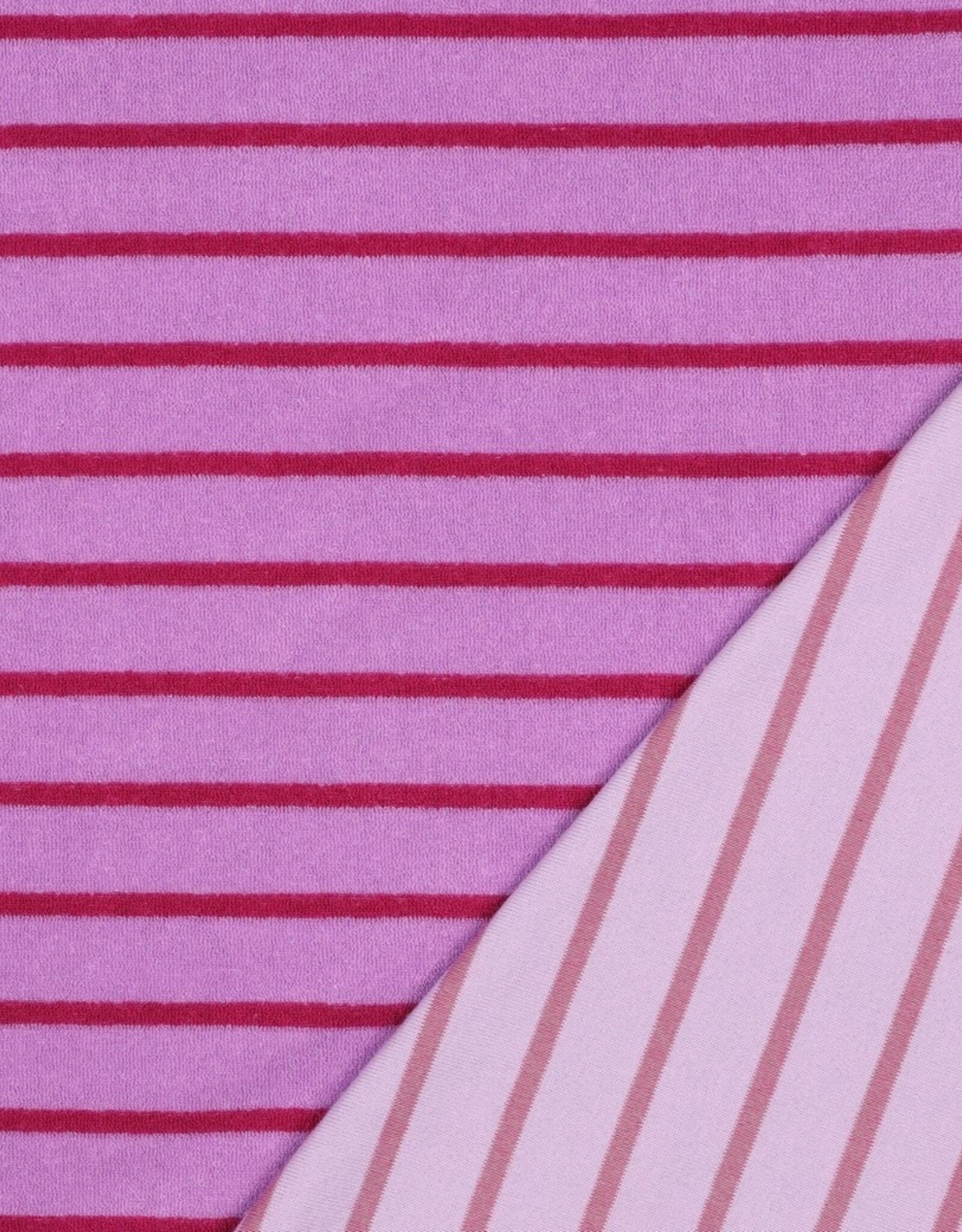 Spons gestreept roze/magenta