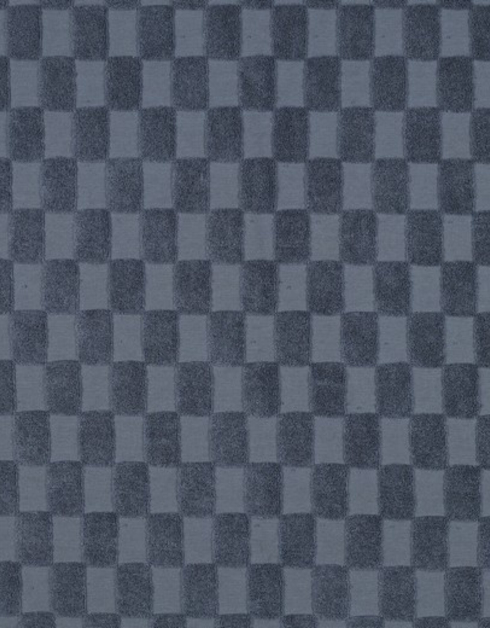 Spons patroon blokken denim blauw