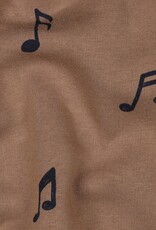 Jogging music muzieknoten bruin