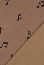 Jogging music muzieknoten bruin