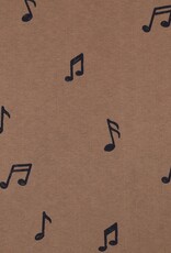 Jogging music muzieknoten bruin