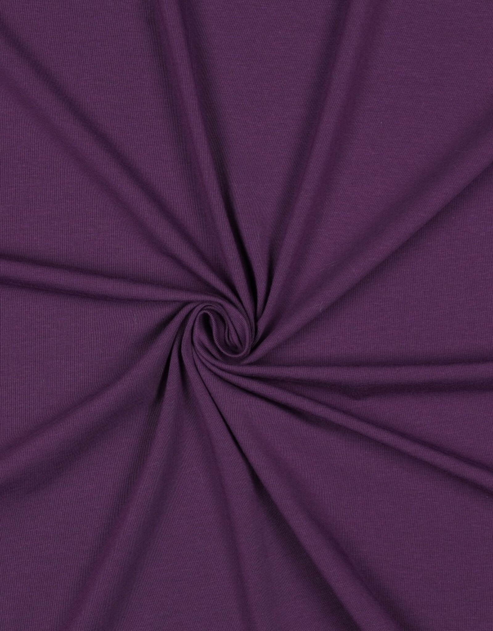 Jersey katoen  uni  intens paars