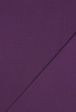 Jersey katoen  uni  intens paars