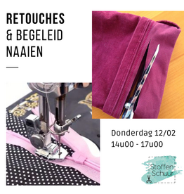 Begeleid naaien en retouche atelier namiddag - februari