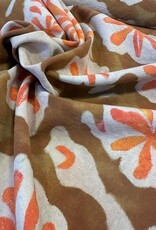 Viscose Super Legacy brown fluo orange - deadstock