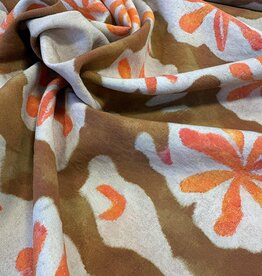 Viscose Super Legacy brown fluo orange - deadstock