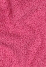 Teddy fleece boucle dubbelzijdig pink