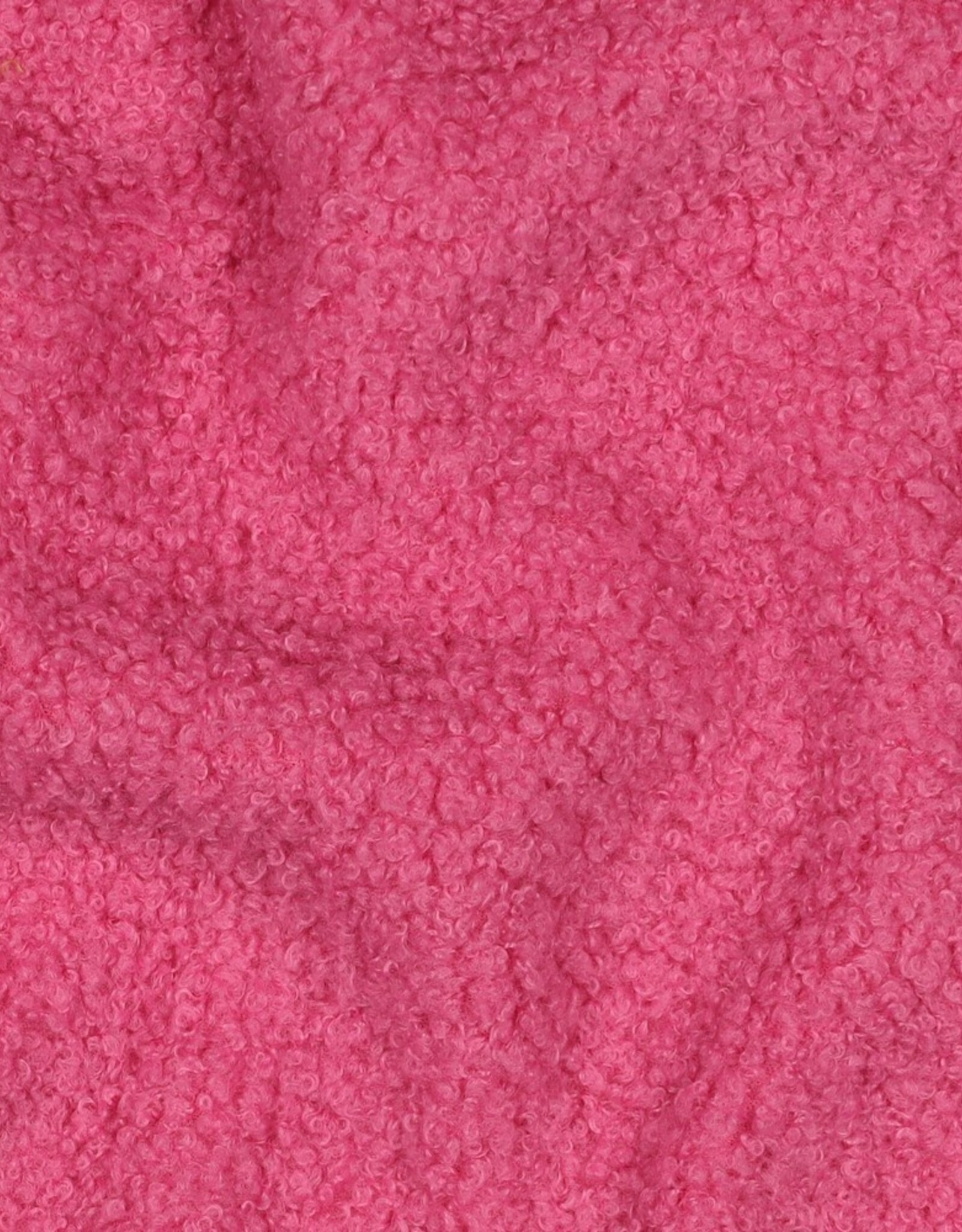 Teddy fleece boucle dubbelzijdig pink