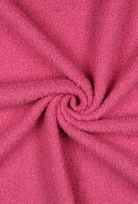 Teddy fleece boucle dubbelzijdig pink