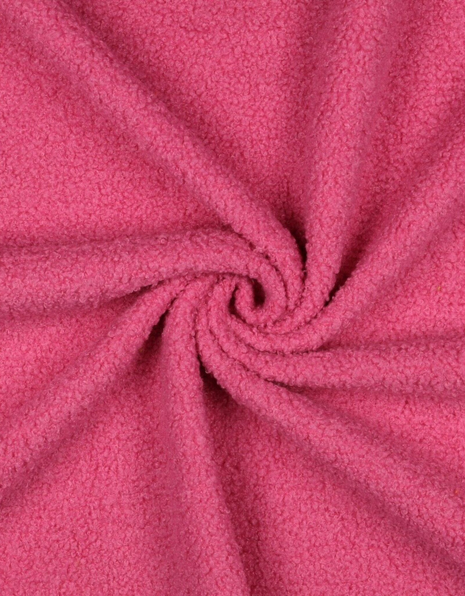 Teddy fleece boucle dubbelzijdig pink
