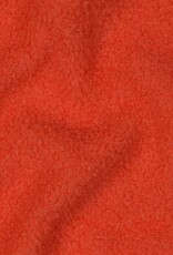 Teddy fleece boucle dubbelzijdig tangerine
