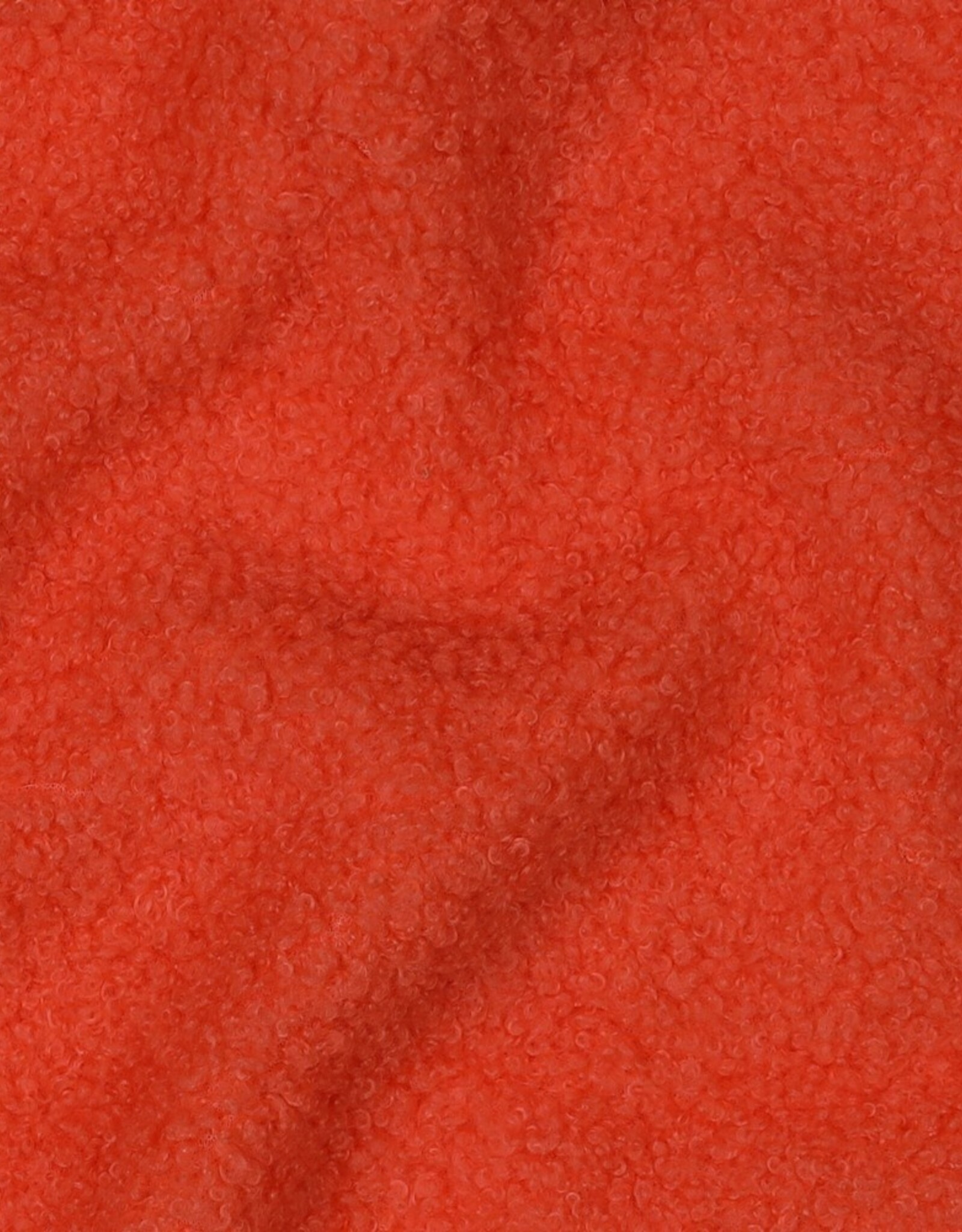 Teddy fleece boucle dubbelzijdig tangerine