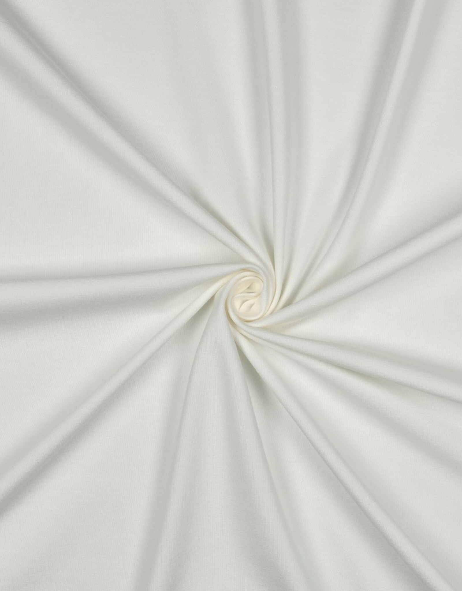 Jersey katoen  uni  gebroken wit