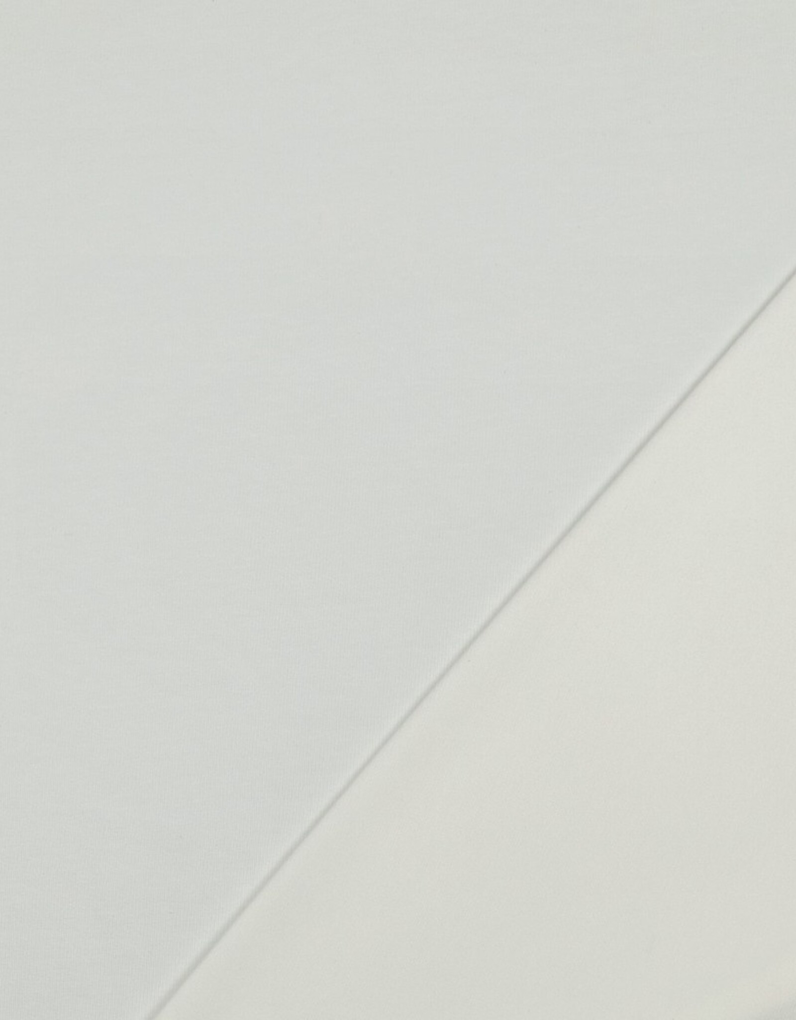 Jersey katoen  uni  gebroken wit