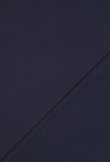 Jersey katoen  uni  marine blauw