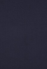 Jersey katoen  uni  marine blauw