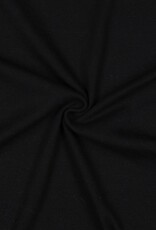 Jersey katoen  uni  zwart