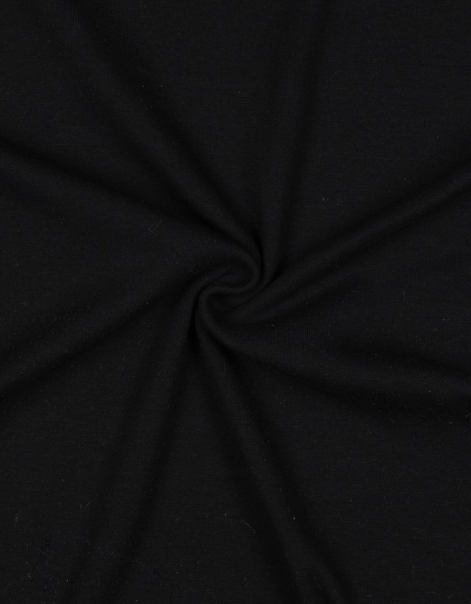 Jersey katoen  uni  zwart