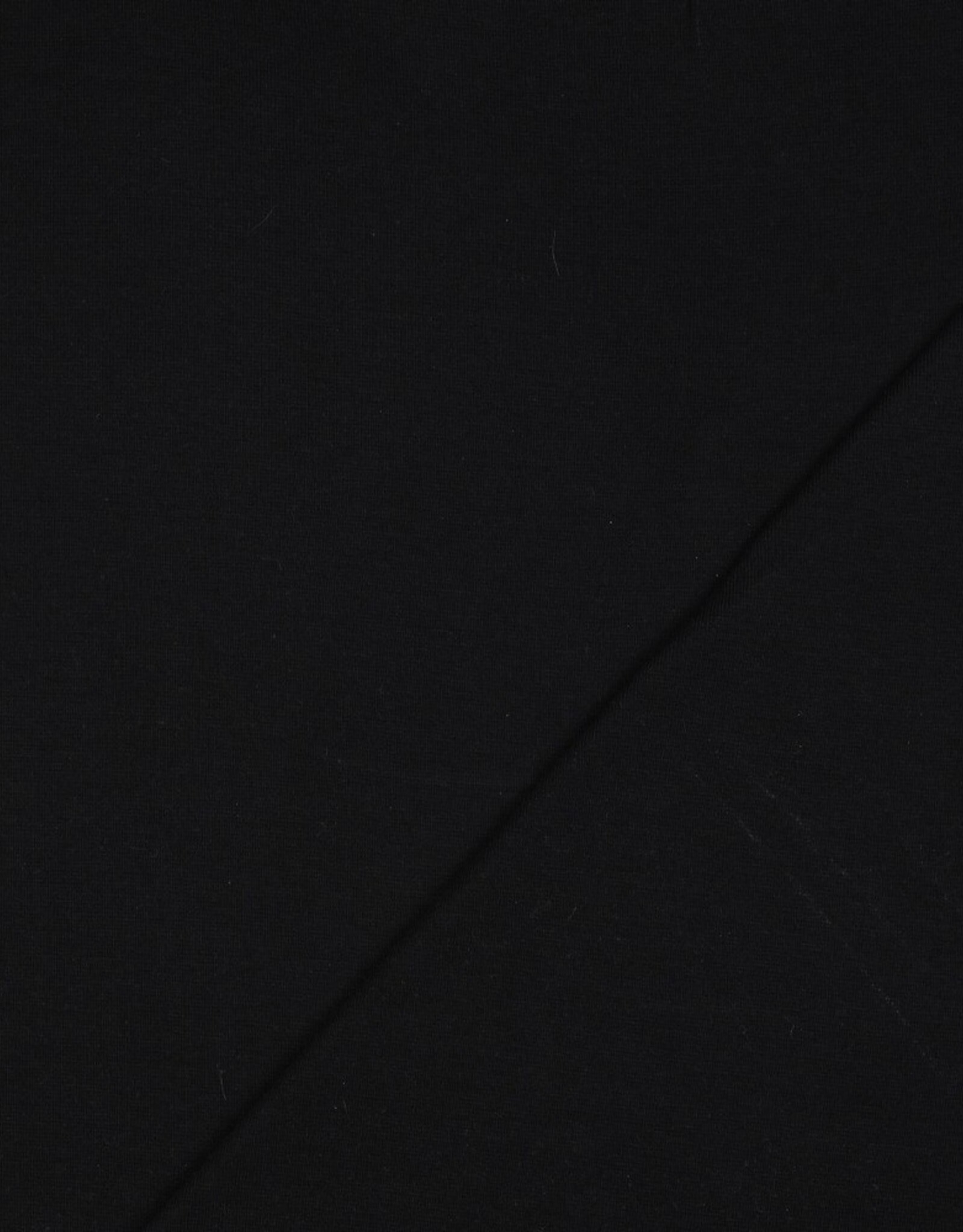 Jersey katoen  uni  zwart
