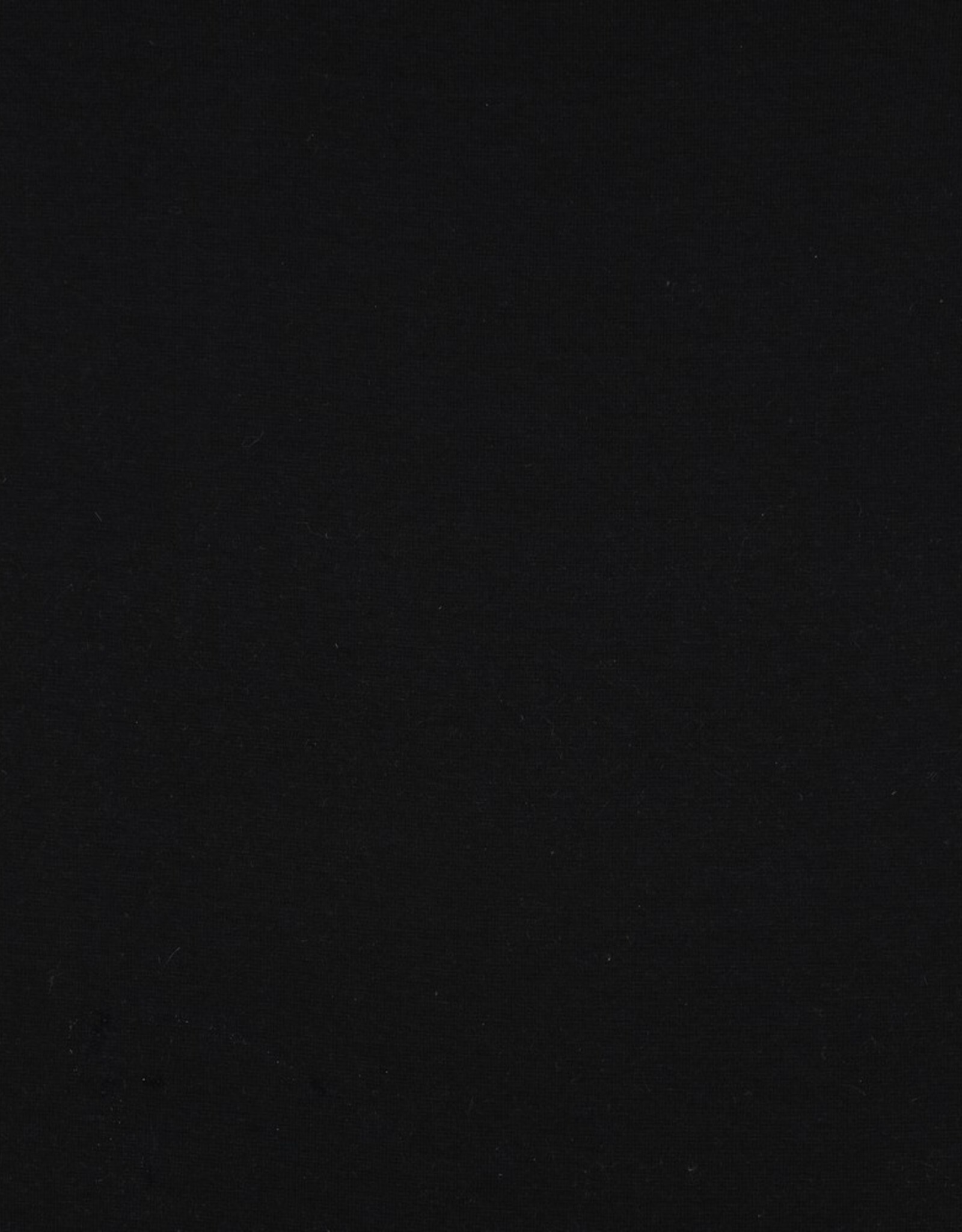 Jersey katoen  uni  zwart