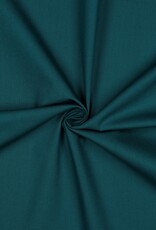 Uni katoen donker petrol