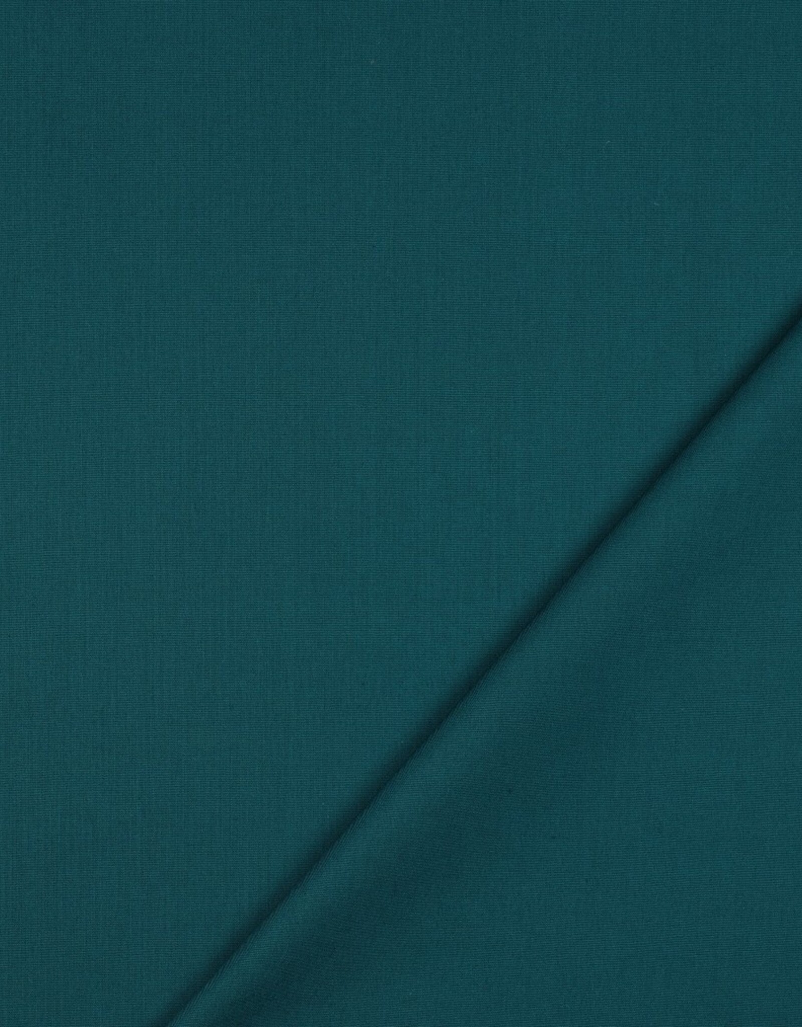 Uni katoen donker petrol