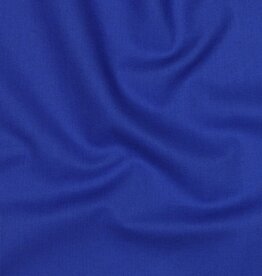 Uni katoen koningsblauw kobalt