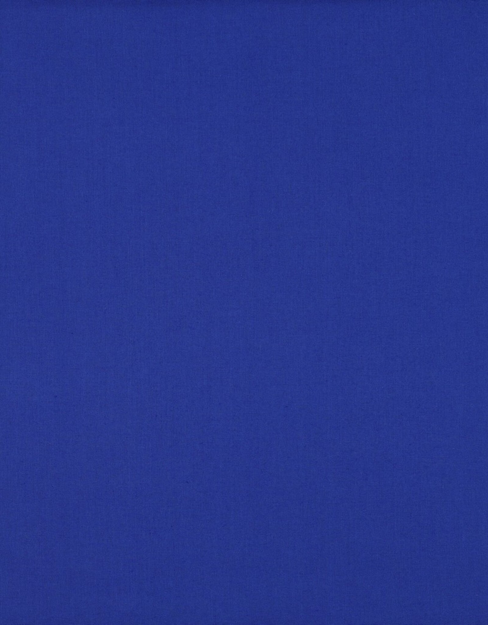 Uni katoen koningsblauw kobalt