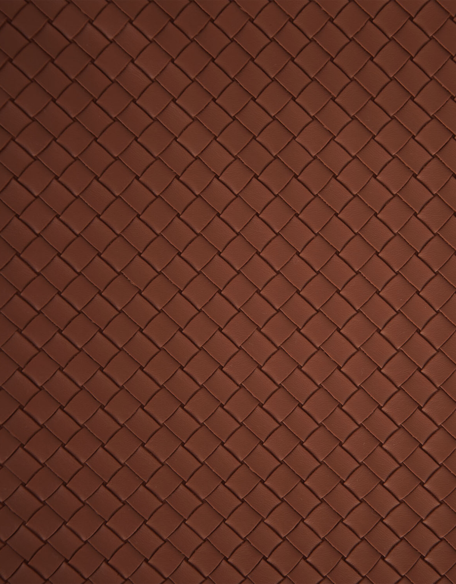 Imitatieleder Hamper gevlochten cognac op 70cm hoogte