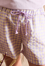 Seersucker Vichy Gingham lila/geel