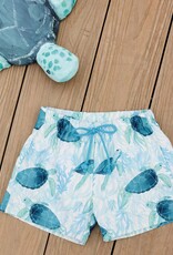 Swim short stof schildpad turtle turquoise