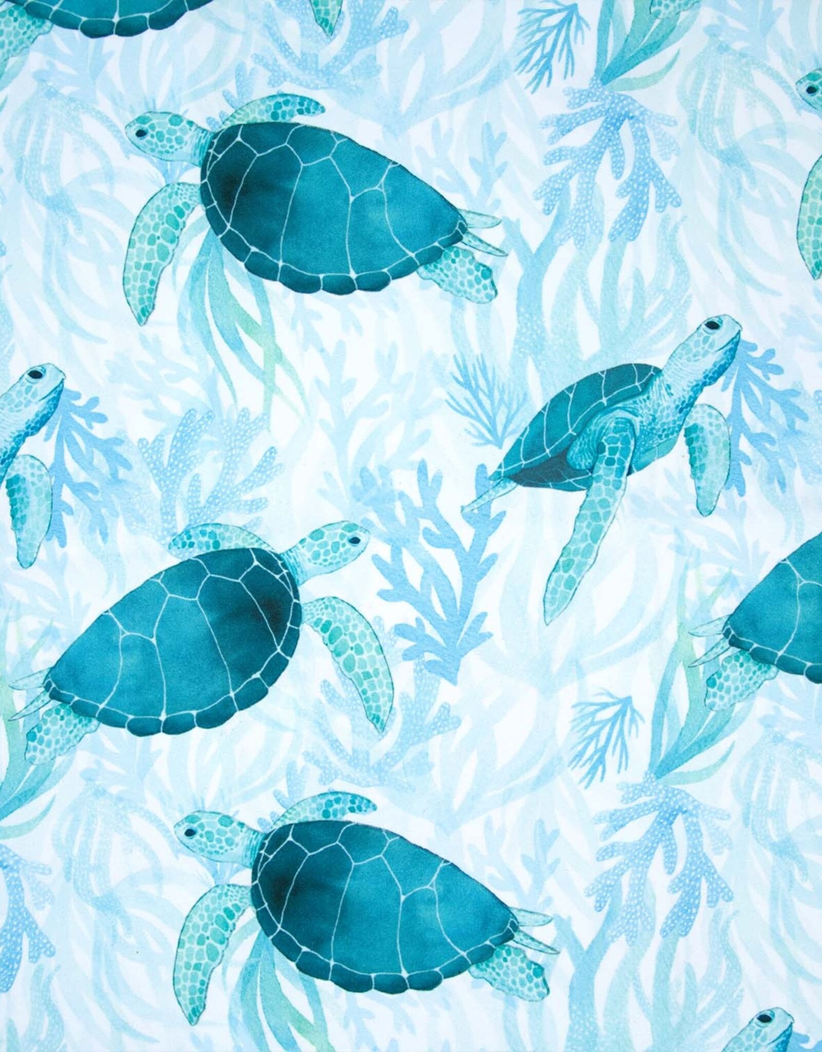 Swim short stof schildpad turtle turquoise