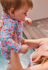 Lycra badpakkenstof floraal print