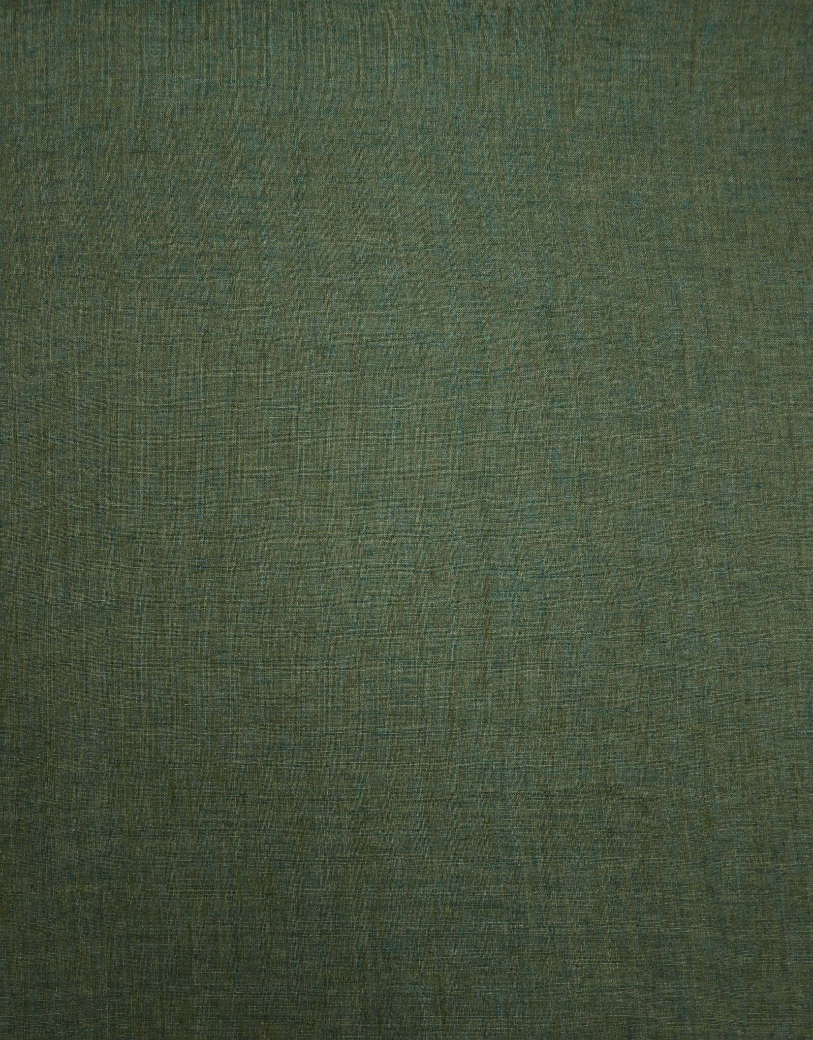 Tweekleurig linnen doorgekleurd groen/petrol