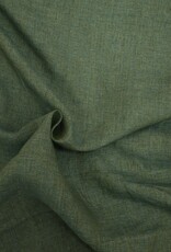 Tweekleurig linnen doorgekleurd groen/petrol