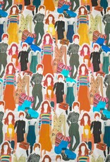 Batist katoen People are people veelkleurig