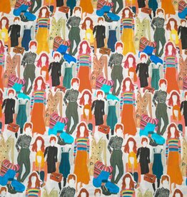 Batist katoen People are people veelkleurig