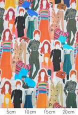 Batist katoen People are people veelkleurig