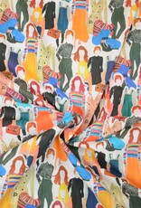 Batist katoen People are people veelkleurig