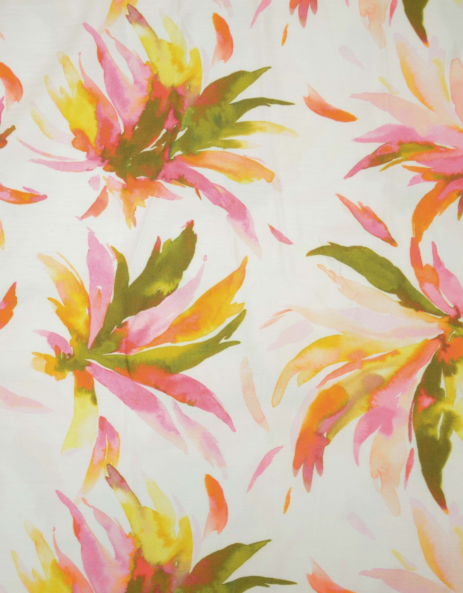 Viscose met glanzend effect Mango Flowers - Fashion Trends