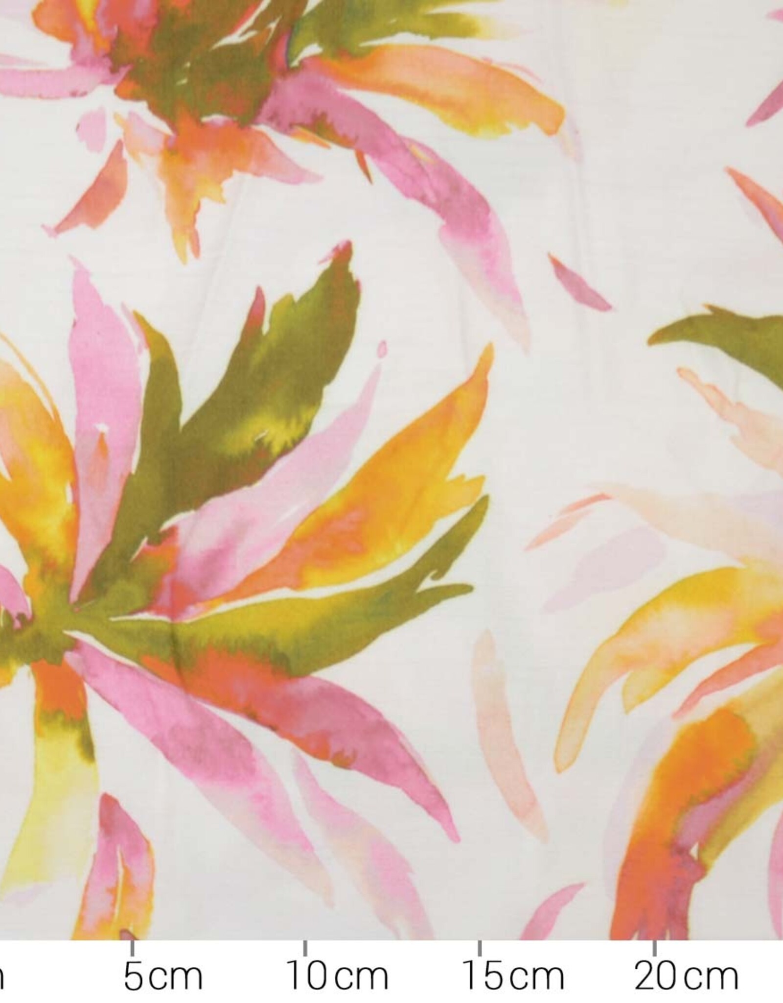 Viscose met glanzend effect Mango Flowers - Fashion Trends