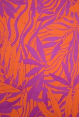 Viscose met glanzend effect 2-tone New Wave fuchsia/oranje - Fashion Trends