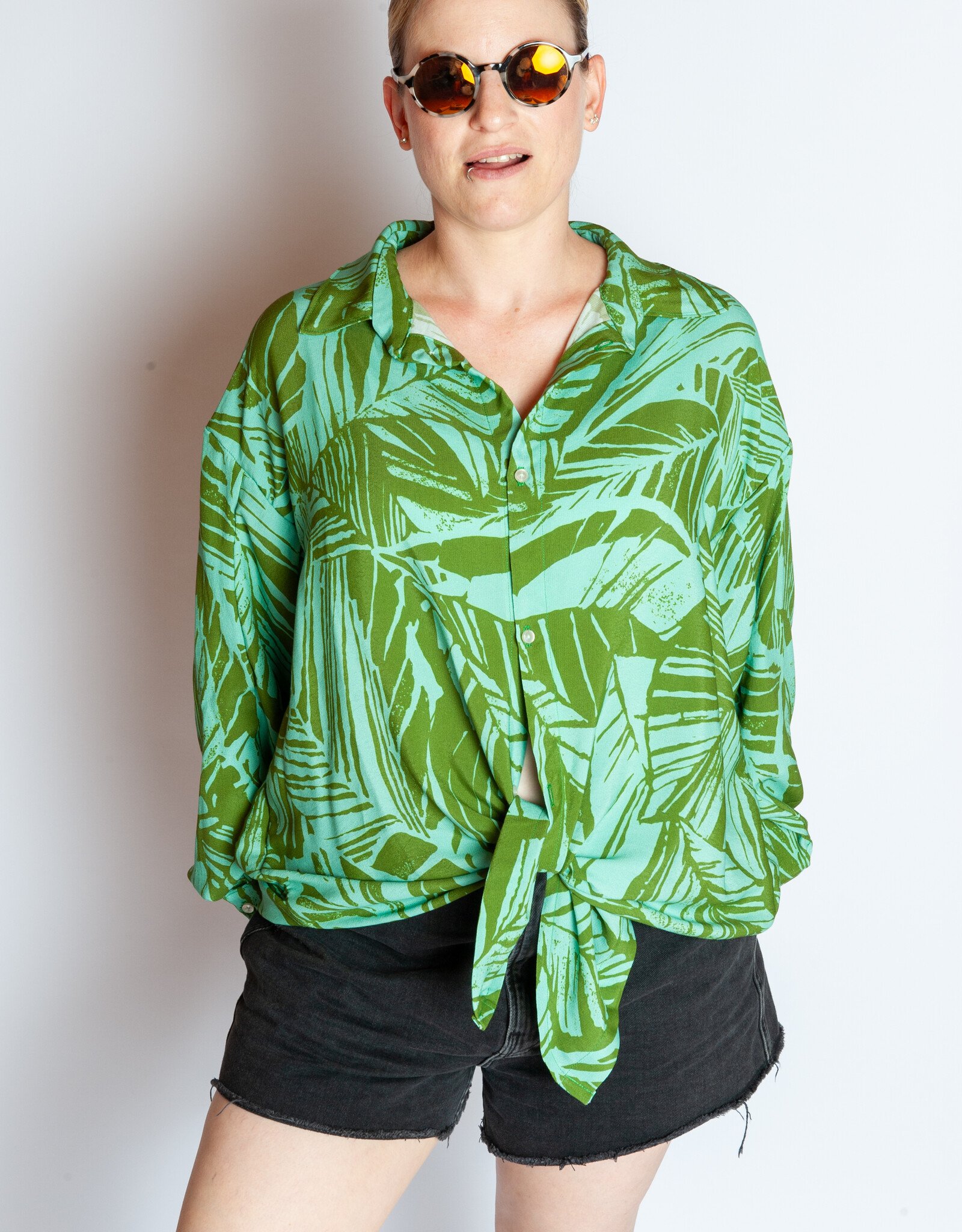 Viscose Two-tone Lagune lime/mint